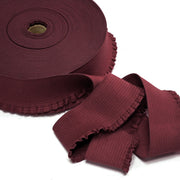 Ruban élastique jupe froufrou - Bord - côte pour jupe rouge bordeaux, 6cm - TissusPapi.com