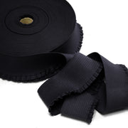 Ruban élastique jupe froufrou - Bord - côte pour jupe noir, 6cm - TissusPapi.com