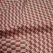 Tissu cotonnade motif japonais YAGASURI, flèches rouge & écrues - TissusPapi.com