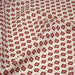 Tissu cotonnade motif japonais KIKKŌ HANABISHI, fleurs & hexagones, rouge & écru - TissusPapi.com