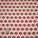 Tissu cotonnade motif japonais KIKKŌ HANABISHI, fleurs & hexagones, rouge & écru - TissusPapi.com