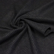 Tissu lainage faux-uni Pied de Poule noir & anthracite - Fabrication italienne - TissusPapi.com