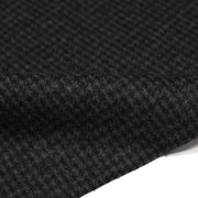 Tissu lainage faux-uni Pied de Poule noir & anthracite - Fabrication italienne - TissusPapi.com