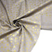 Tissu coton Noël, gris aux étoiles dorées - TissusPapi.com