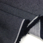 Tissu DENIM toile sergé bleu denim, coton bio et coton recyclé - Matières recyclées - TissusPapi.com