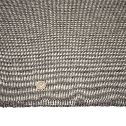 Tissu lainage faux - uni gris, vert kaki & blanc cassé, fin Pied de Poule - TissusPapi.com