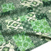 Tissu coton fin imprimé INDIENNES, patchwork vert de motifs floraux et arabesques- STANDARD 100 OEKO-TEX - TissusPapi.com