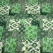 Tissu coton fin imprimé INDIENNES, patchwork vert de motifs floraux et arabesques- STANDARD 100 OEKO-TEX - TissusPapi.com