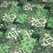 Tissu coton fin imprimé INDIENNES, patchwork vert de motifs floraux et arabesques- STANDARD 100 OEKO-TEX - TissusPapi.com