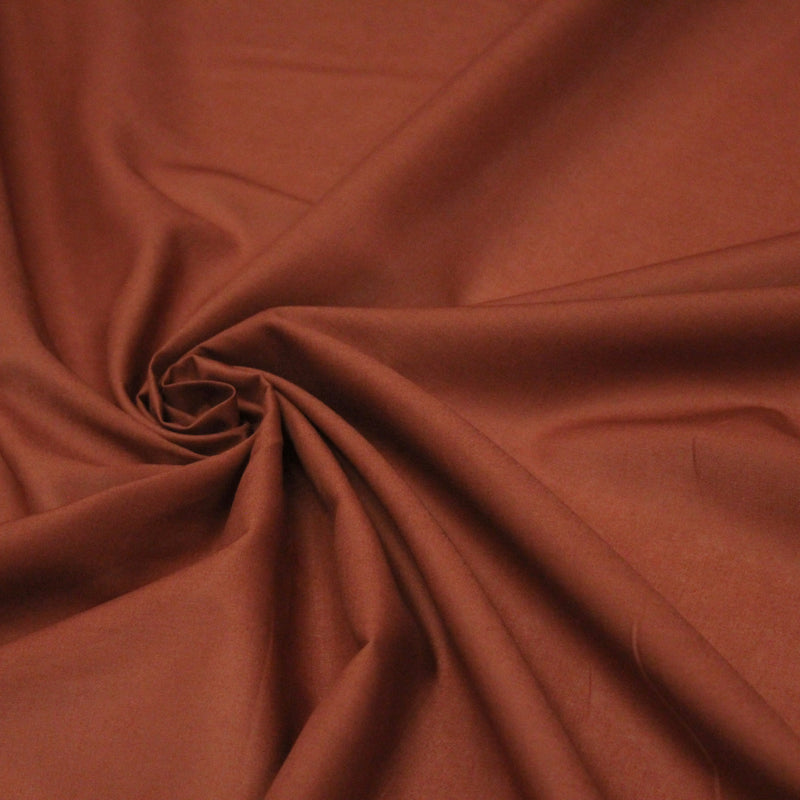 Tissu voile de coton rouille - COLLECTION TÉNÉRÉ - TissusPapi.com
