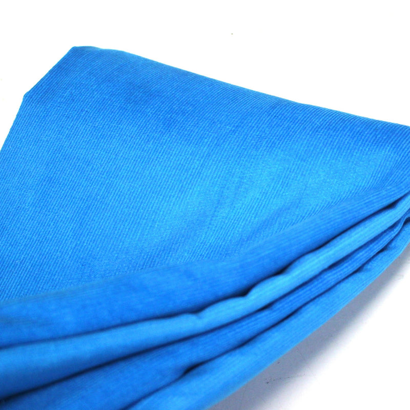 Tissu velours milleraies fines côtes 100% coton Bleu turquoise - TissusPapi.com