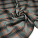 Tissu lainage tartan vert & orange - Fabrication italienne - TissusPapi.com