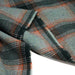 Tissu lainage tartan vert & orange - Fabrication italienne - TissusPapi.com