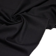 Tissu lainage sergé de laine noir - Fabrication italienne - TissusPapi.com