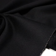 Tissu lainage sergé de laine noir - Fabrication italienne - TissusPapi.com