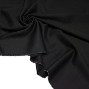 Tissu lainage sergé de laine noir - Fabrication italienne - TissusPapi.com