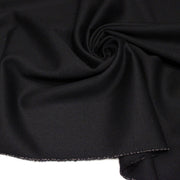 Tissu lainage sergé de laine noir - Fabrication italienne - TissusPapi.com