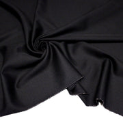 Tissu lainage sergé de laine noir - Fabrication italienne - TissusPapi.com