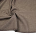 Tissu lainage sergé, fines rayures crème et chocolat - Fabrication italienne - TissusPapi.com