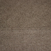 Tissu lainage sergé, fines rayures crème et chocolat - Fabrication italienne - TissusPapi.com
