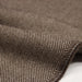 Tissu lainage sergé, fines rayures crème et chocolat - Fabrication italienne - TissusPapi.com