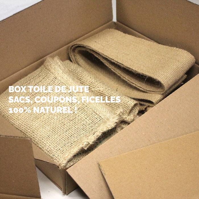 Box Toile de jute : sacs, coupons, ficelles - 100% naturel ! - TissusPapi.com