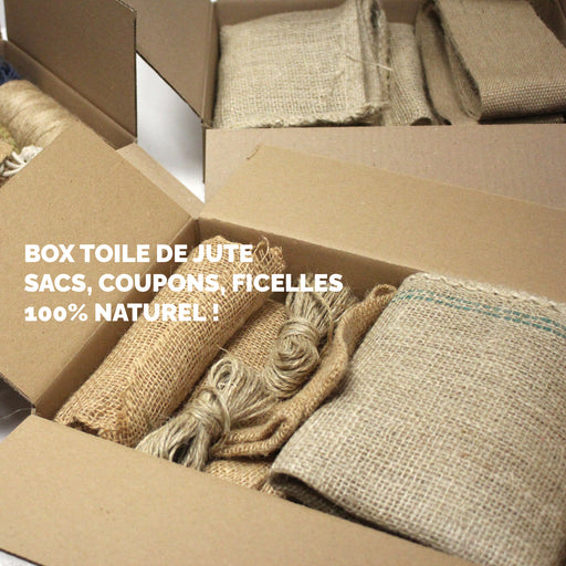 Box Toile de jute : sacs, coupons, ficelles - 100% naturel ! - TissusPapi.com