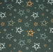 Tissu cotonnade vert aux notes de musique en étoiles - STANDARD 100 OEKO - TEX - TissusPapi.com