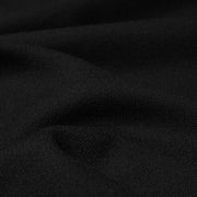 Tissu crêpe de laine épais noir - Fabrication française - TissusPapi.com