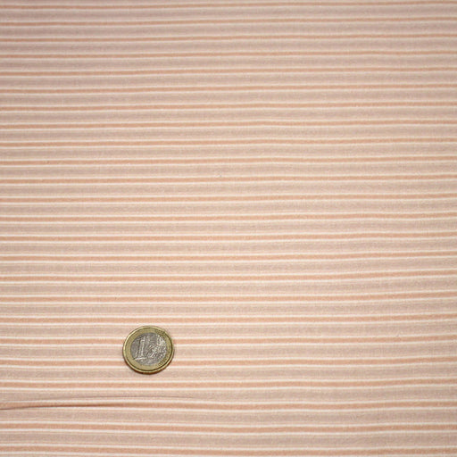 Tissu cotonnade aux fines rayures roses & corail - STANDARD 100 OEKO - TEX - TissusPapi.com