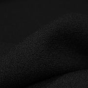 Tissu crêpe de laine épais noir - Fabrication française - TissusPapi.com