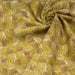 Tissu cotonnade jaune aux coraux violets et roses - STANDARD 100 OEKO - TEX - TissusPapi.com