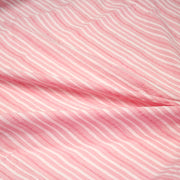 Tissu coton seersucker rayures roses et blanches - TissusPapi.com