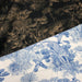 Tissu Toile de Jouy forêt tropicale, singes et léopards : nombreuses couleurs - COLLECTION ANIMALIA, par la maison Thevenon - TissusPapi.com