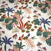 Tissu cotonnade blanc, motif tropical & oiseaux multicolores - STANDARD 100 OEKO - TEX - TissusPapi.com