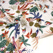 Tissu cotonnade blanc, motif tropical & oiseaux multicolores - STANDARD 100 OEKO - TEX - TissusPapi.com