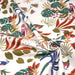 Tissu cotonnade blanc, motif tropical & oiseaux multicolores - STANDARD 100 OEKO - TEX - TissusPapi.com