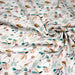 Tissu cotonnade blanc, Fées et danseuses, tons roses verts et ocre - STANDARD 100 OEKO - TEX - TissusPapi.com