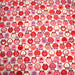 Tissu cotonnade POMME D'AMOUR, coeurs roses et pommes rouges - TissusPapi.com