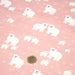 Tissu cotonnade LES OURS BLANCS, rose aux ours blancs - TissusPapi.com