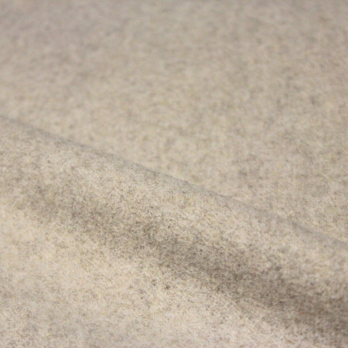 Tissu velours de laine couleur naturel écru - Fabrication italienne