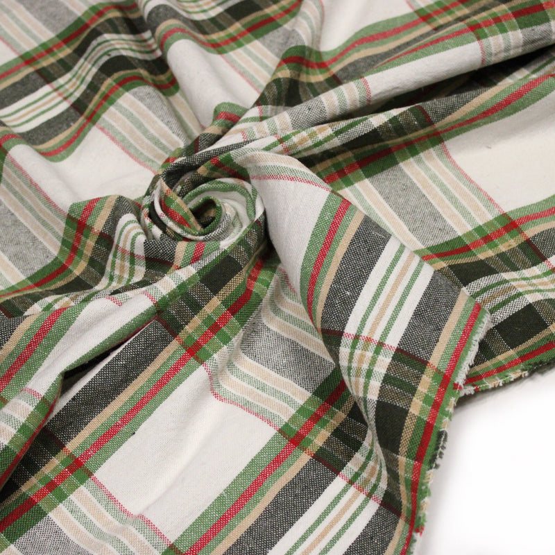Tissu coton TARTAN EPAIS 100% COTON : 4 couleurs disponibles ! De magnifiques tartans pour vous - TissusPapi.com