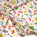 Tissu cotonnade blanc aux oiseaux multicolores - OEKO - TEX STANDARD 100 - TissusPapi.com