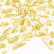 Tissu cotonnade Toile de Jouy OBER blanc : nombreuses couleurs - OEKO - TEX - TissusPapi.com