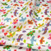 Tissu cotonnade blanc aux oiseaux multicolores - OEKO - TEX STANDARD 100 - TissusPapi.com