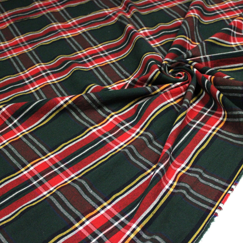 Tissu coton TARTAN EPAIS 100% COTON : 4 couleurs disponibles ! De magnifiques tartans pour vous - TissusPapi.com