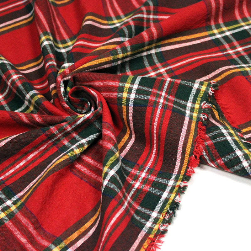 Tissu coton TARTAN EPAIS 100% COTON : 4 couleurs disponibles ! De magnifiques tartans pour vous - TissusPapi.com