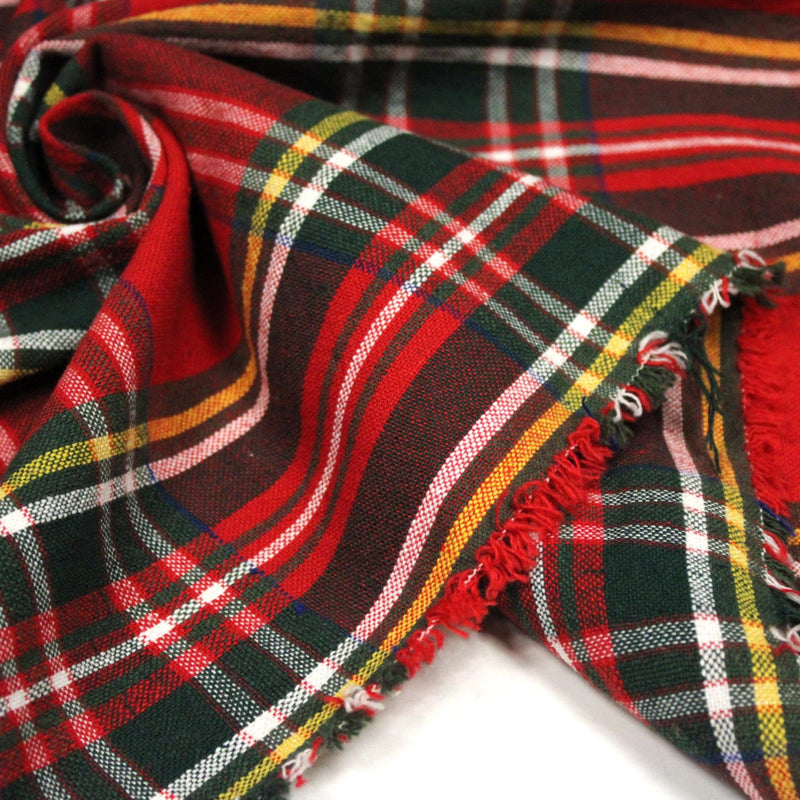 Tissu coton TARTAN EPAIS 100% COTON : 4 couleurs disponibles ! De magnifiques tartans pour vous - TissusPapi.com