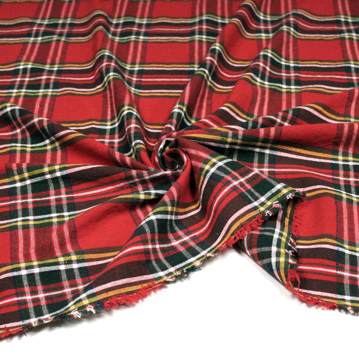 Tissu coton TARTAN EPAIS 100% COTON : 4 couleurs disponibles ! De magnifiques tartans pour vous