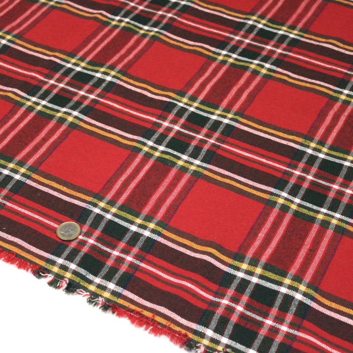 Tissu coton TARTAN EPAIS 100% COTON : 4 couleurs disponibles ! De magnifiques tartans pour vous